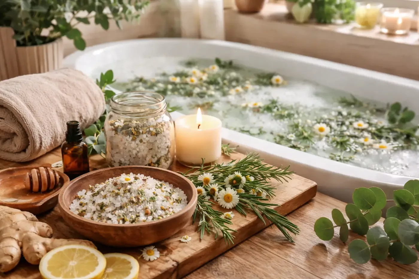 Erkältungsbad selber machen: DIY Entspannungsbad