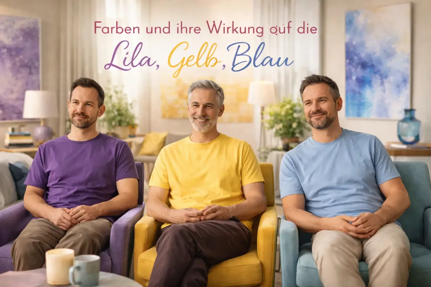 Farben und ihre Wirkung auf die Psyche: Lila, Gelb, Blau
