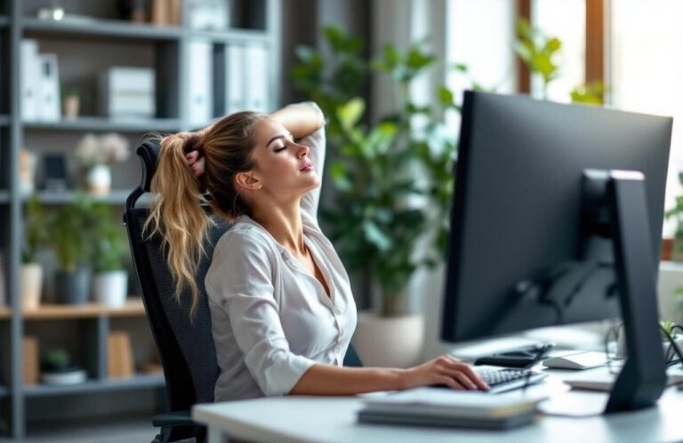 Nacken-Übungen: Verspannungen lösen im Alltag