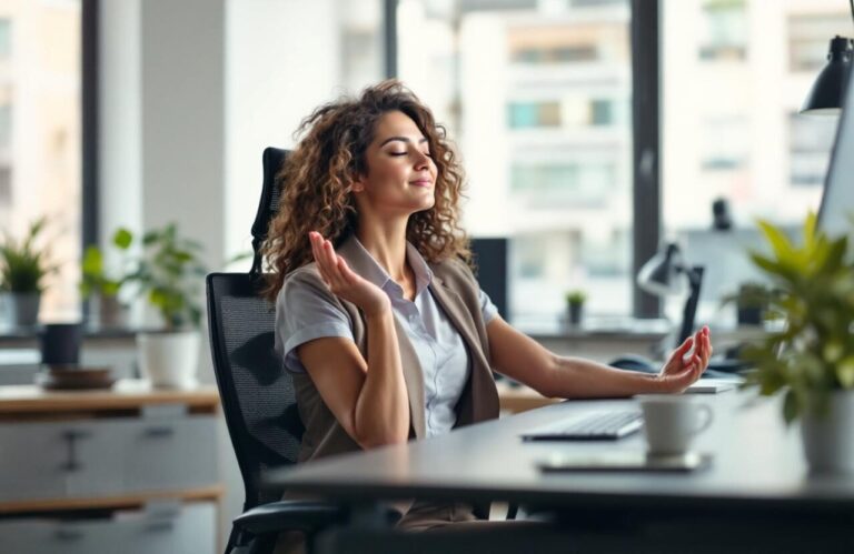 Yoga auf dem Stuhl: Übungen PDF zum Ausdrucken